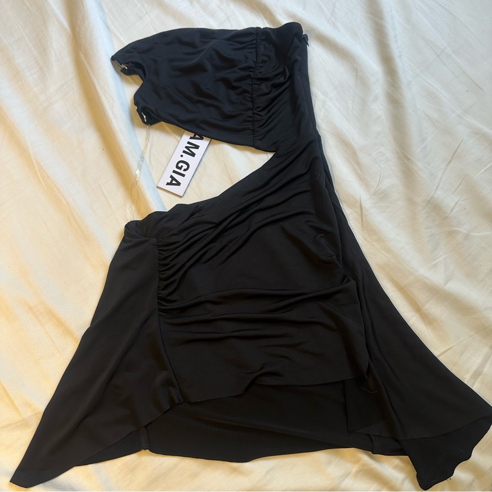 I.AM.GIA Black Asymmetrical Dress
